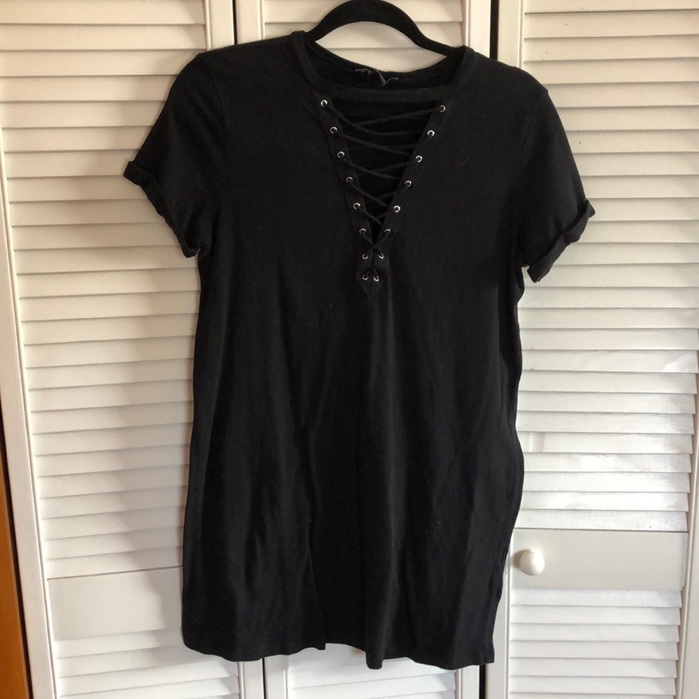 Black mini dress